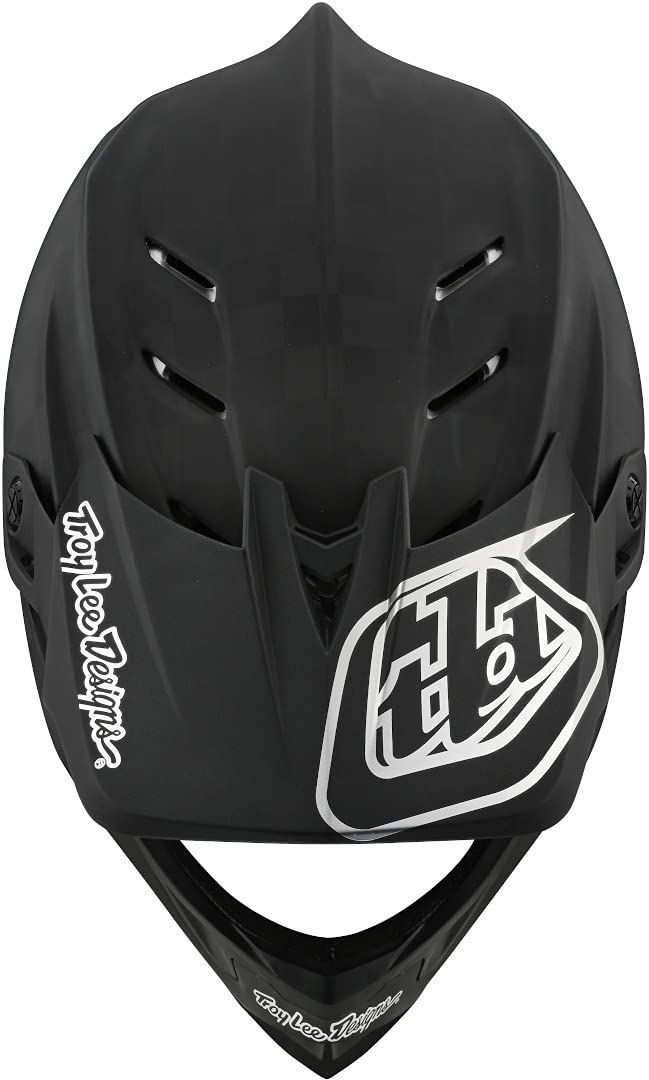 Troy Lee Designs D4 Carbon Full Face Mountain Bike Helmet for Max Ventilation Lightweight MIPS EPP EPS Racing Downhill DH BMX MTB - Adult Men Women - Black/Silver, Medium