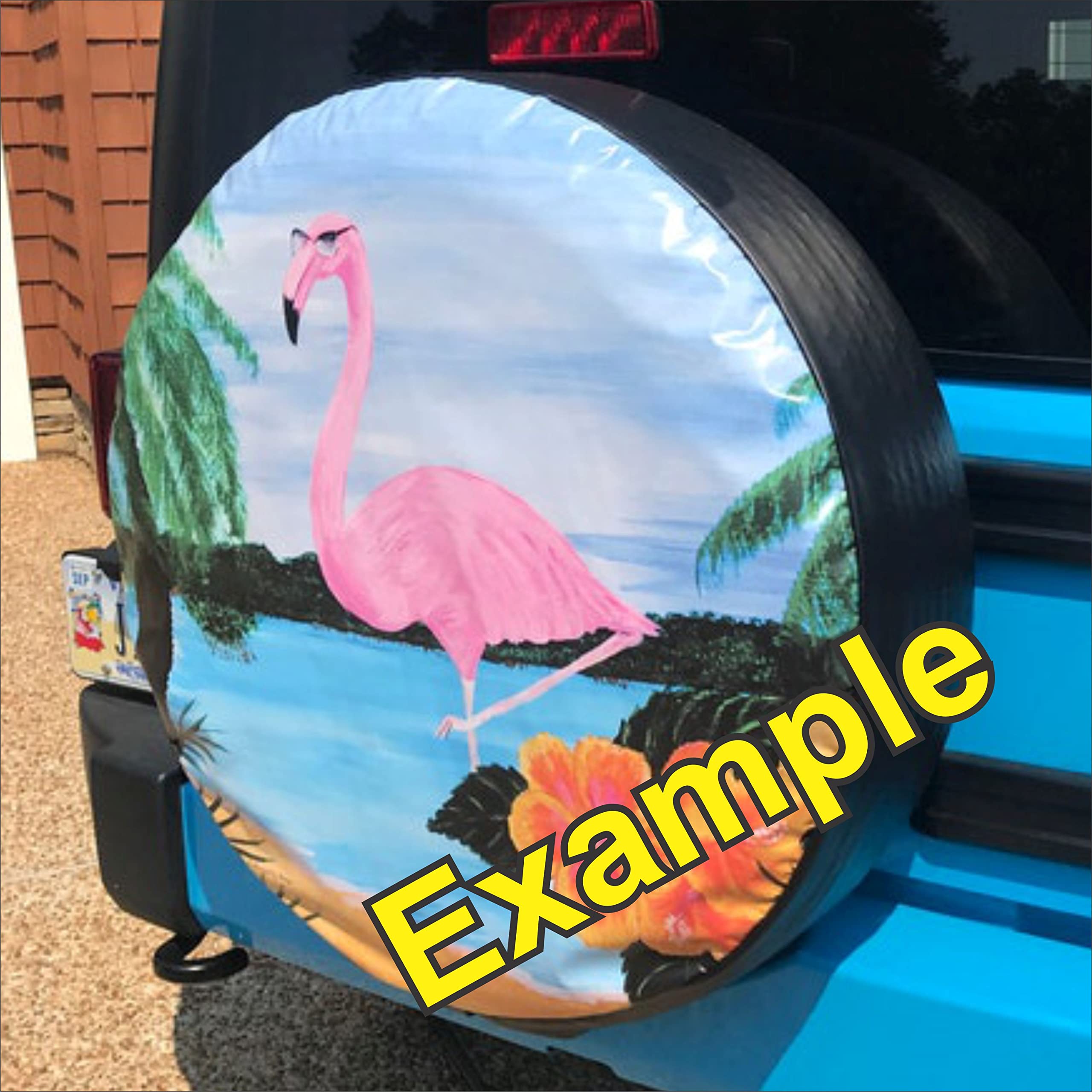 Tire Cover Central Pet Paws Love Pink Spare tire Cover (Select tire Size/Back up Camera Option in MENU)