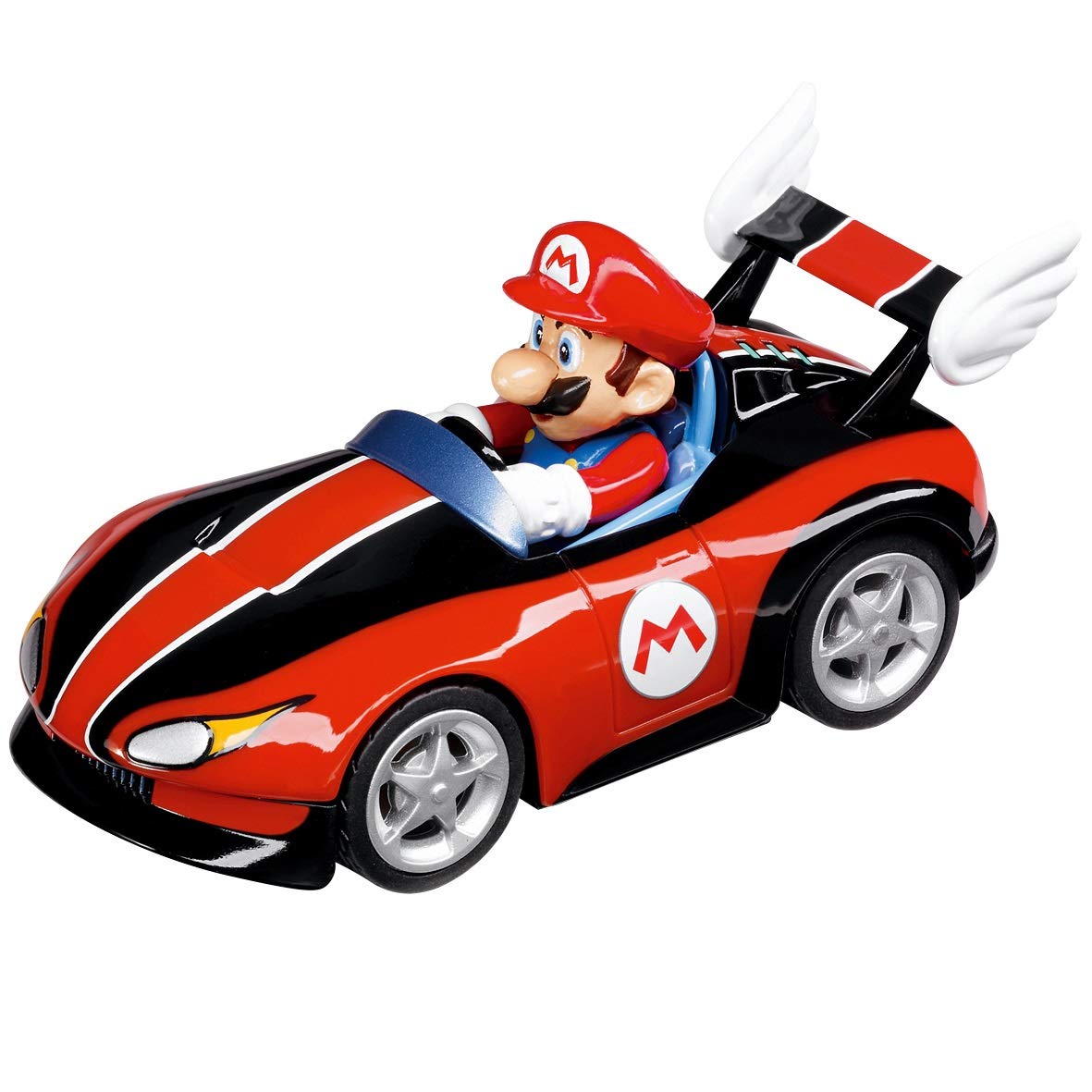 Carrera Pull & Speed 15813016 Official Licensed Kids Toy Car Pull Back Vehicle for Ages 3 and Up - Mario Kart Mario / Wild Wing Mario / Mach 8 Mario