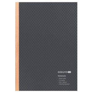 kokuyo me notebook, b 6mm ruled, b6, 70 sheets, 26 lines, grayish black, japan import (kme-nb668dm)