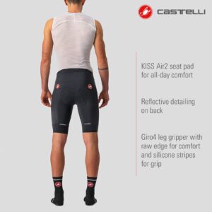 Castelli Men's Competizione Short for Road and Gravel Biking l Cycling - Black - X-Large