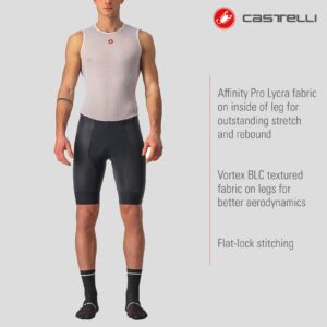 Castelli Men's Competizione Short for Road and Gravel Biking l Cycling - Black - X-Large