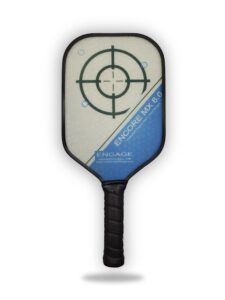 engage pickleball encore mx 6.0 pickleball paddle - pickleball paddles with thick polymer core - usapa approved pickleball paddles pickleball rackets for adults - standard (blue)