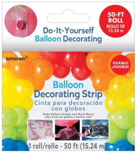 do-it-yourself balloon party decorating strip - 50'