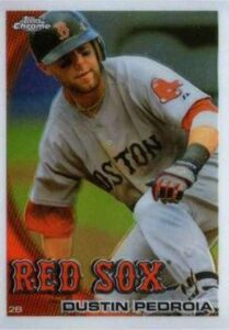2010 topps chrome #109 dustin pedroia boston red sox mlb baseball card nm-mt