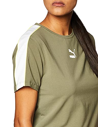 PUMA Women's Classics Tight Top, Deep Lichen Green, L