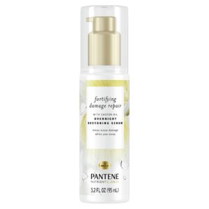 pantene fortifying damage repair overnight serum, sulfate free, nutrient blends, 3.2 fl oz