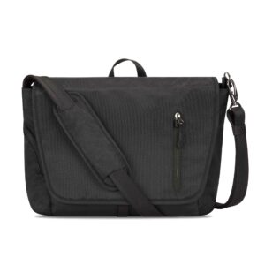 travelon: urban - anti-theft messenger bag - black, 14 x 10.25 x 4.75