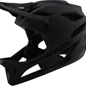 Troy Lee Designs Stage MIPS Stealth Full-Face Mountain Bike Helmet. Max Ventilation Lightweight EPP EPS Racing Downhill DH BMX MTB - Adult Men Women Unisex (Midnight, MD/LG)