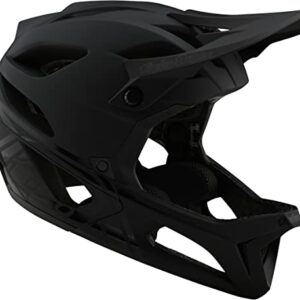 Troy Lee Designs Stage MIPS Stealth Full-Face Mountain Bike Helmet. Max Ventilation Lightweight EPP EPS Racing Downhill DH BMX MTB - Adult Men Women Unisex (Midnight, MD/LG)