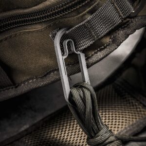 MØTH Titanium Carabiner Keychain -The Baxter - Ultralight Multipurpose Clip for Everyday Carry & Use - For Hiking, Camping, Daily Use, & More Flexgate Design - Strong & Durable - 2.75 x 1 x 1/8 Inches