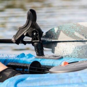 Pelican The Catch Kayak Paddle - Adjustable Fiberglass Shaft with Nylon Blades - Lightweight and Adjustable Perfect for Kayak Fishing - 98.5 in - Artic Blue