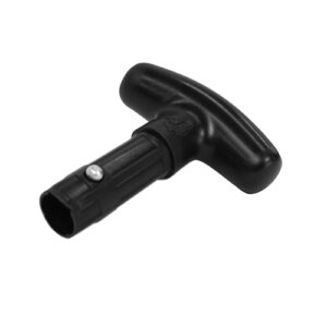 Pelican T-Curved Ergo Handle - Perfect to Convert Your Kayak Paddle into a Single Oar - 4.9 x 4.1 x 1.5 in - Black