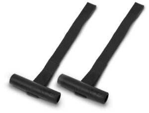 pelican quick hood trunk tie-down loops set of two - kayak tie down anchor straps for car hoods and trunks - 16.9 x 4.4 x 1 in - black