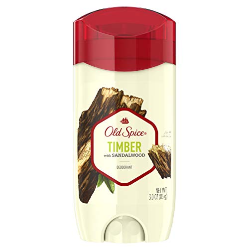 Old Spice Aluminum Free Deodorant for Men, Timber with Sandalwood Scent, 3 oz, (Pack of 3)