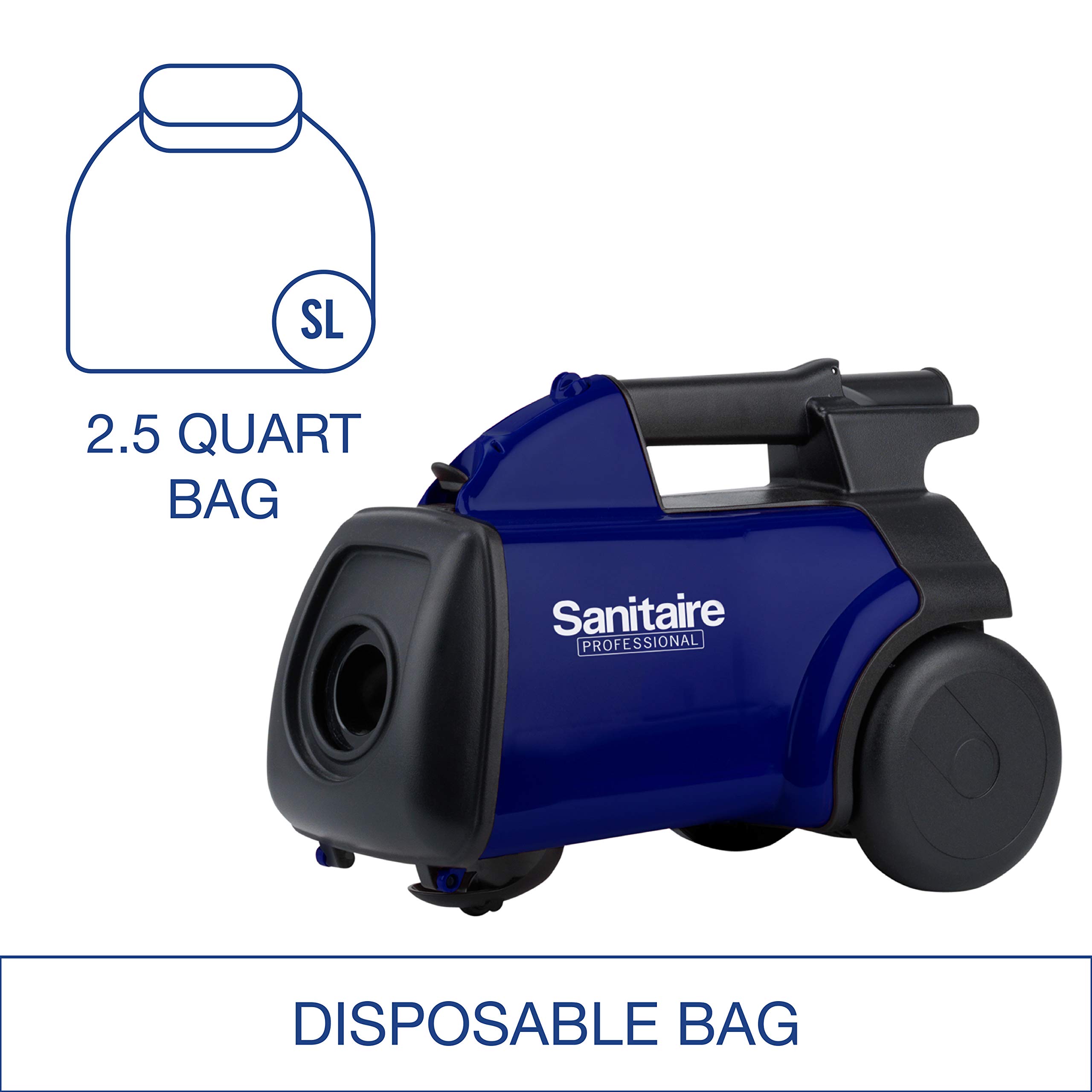 Sanitaire Professional Compact Canister Vacuum Cleaner, SL3681A Blue,black