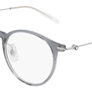 Montblanc Pantos Eyeglasses MB0099O 001 Gray/Silver/Transparent 48mm 0099