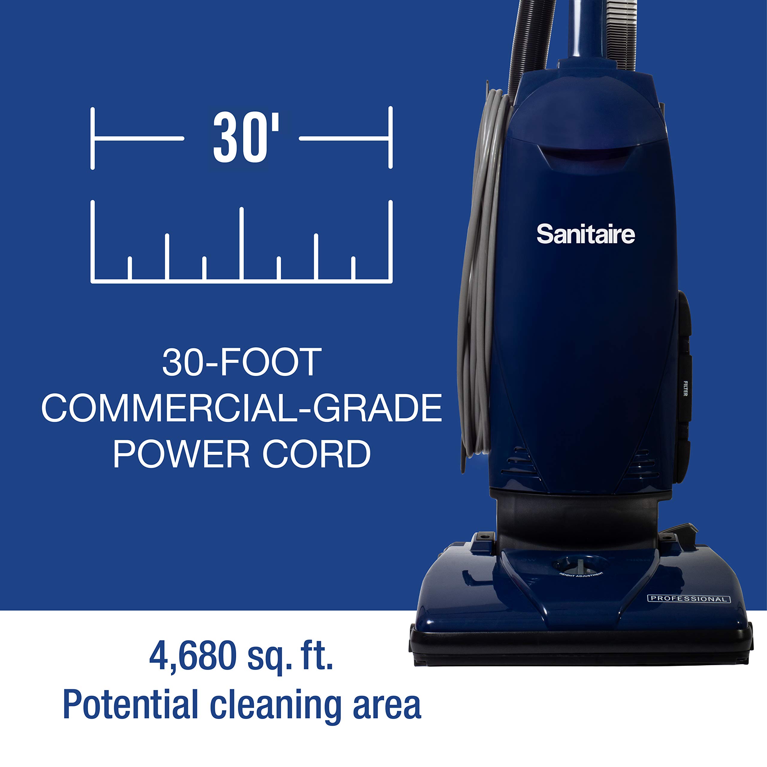 Sanitaire Professional Bagged Upright Vacuum with On-Board Tools, SL4110A