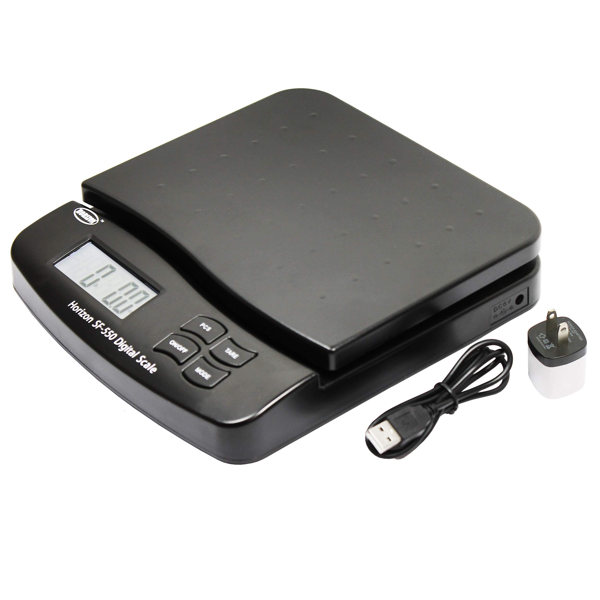 Horizon SF-550 55 LB x 0.1 OZ Digital Postal Shipping Scale with Counting Function, Auto Read Hold, 1 Gram Accuracy