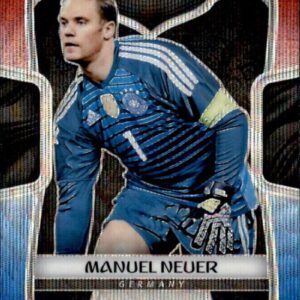 2018 Panini Prizm World Cup Red and Blue Wave Prizms #87 Manuel Neuer Germany Soccer Card