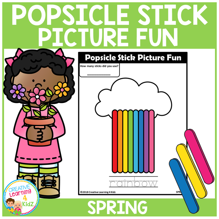 Popsicle Stick Picture Fun Spring