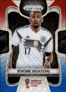 2018 panini prizm world cup red and blue wave prizms #88 jerome boateng germany soccer card