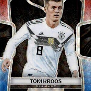 2018 Panini Prizm World Cup Red and Blue Wave Prizms #99 Toni Kroos Germany Soccer Card