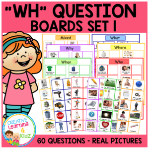 wh question boards set 1