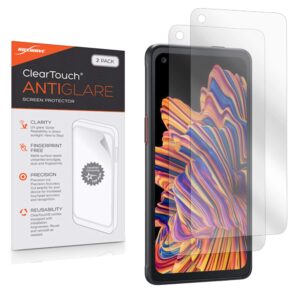 boxwave screen protector compatible with samsung galaxy xcover pro (screen protector cleartouch anti-glare (2-pack), anti-fingerprint matte film skin for samsung galaxy xcover pro