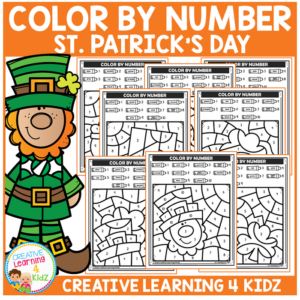 color by number st patricks day