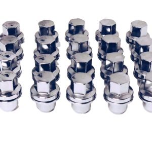 Set of 20 Eisen Chrome OEM Factory Style Lug Nuts Compatible with Stock Wheels Land Range Rover HSE Sport LR3 LR4