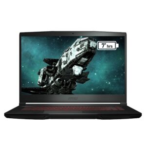 msi gf63 thin 9scx-005 15. 6" fhd gaming laptop intel core i5-9300h gtx1650 8gb 256gb nvme ssd win10