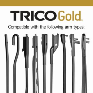 TRICO Gold™ (18-2220) 22 & 20 Inch Pack of 2 Automotive Replacement Windshield Wiper Blades for My Car Super Premium All Weather Beam Blade for Select Vehicle Models