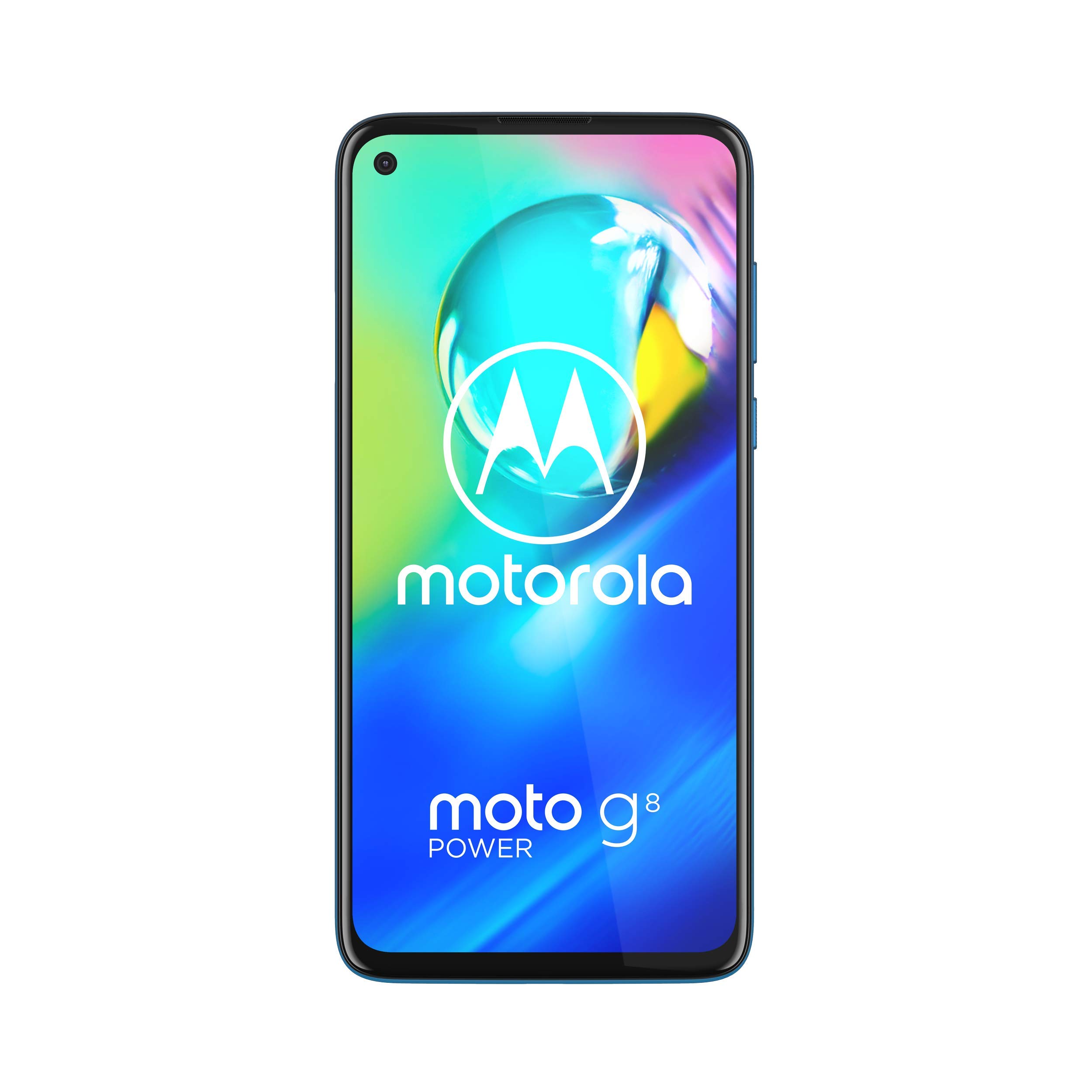 Motorola Moto G8 Power XT2041-3 Dual-SIM 64GB (GSM Only | No CDMA) Factory Unlocked 4G/LTE Smartphone (Capri Blue) - International Version