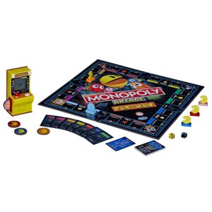 Monopoly Arcade Pac-Man Game Board Game for Kids Ages 8 and Up; Includes Banking and Arcade Unit