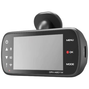 Kenwood DRV-A601W 4K Ultra Car Dash Cam with Built in GPS, G-Shock and 3-Inch Display