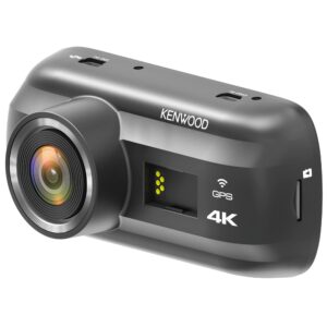 Kenwood DRV-A601W 4K Ultra Car Dash Cam with Built in GPS, G-Shock and 3-Inch Display