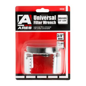 ARES 56028 - Universal Oil Filter Wrench - 3/8-Inch Drive - Removes 2.5 to 3.25-inch Diameter Spin-On Style Oil Filters