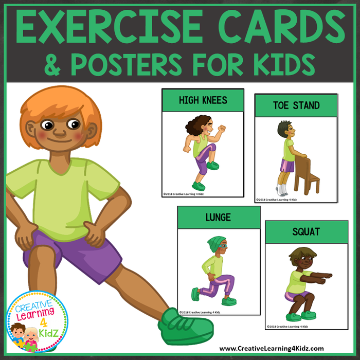 Exercise Cards & Posters for Kids