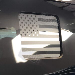 Elevated Auto Styling - Ford F150 Rear Middle Window American Flag Decal Fits F250, F350