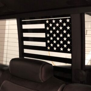 Elevated Auto Styling - Ford F150 Rear Middle Window American Flag Decal Fits F250, F350