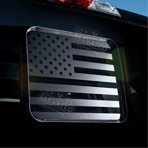 Elevated Auto Styling - Ford F150 Rear Middle Window American Flag Decal Fits F250, F350