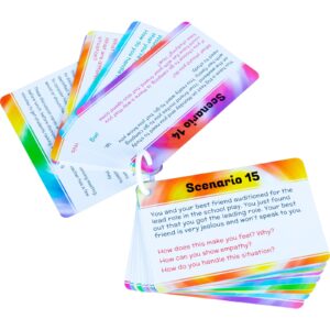 really good stuff social skills discussion cards - set of 20 conversation cards for kids - social emotional learning activities for understanding social rules and developing essential social skills