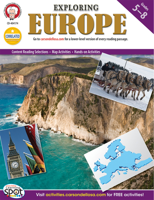 Mark Twain | Exploring Europe Workbook | Grades 5–8, Printable