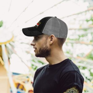 Richardson Trucker Mesh Hat Syria Flag Embroidery Cotton Dad Hats for Men & Women Snapback Black Charcoal