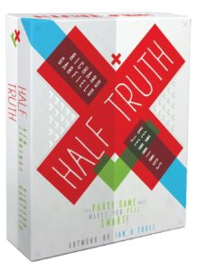 half truth game - the trivia game that makes you feel smart - fun board game for events & parties - best card deck games for teens, young adults, and families - by ken jennings & richard garfield