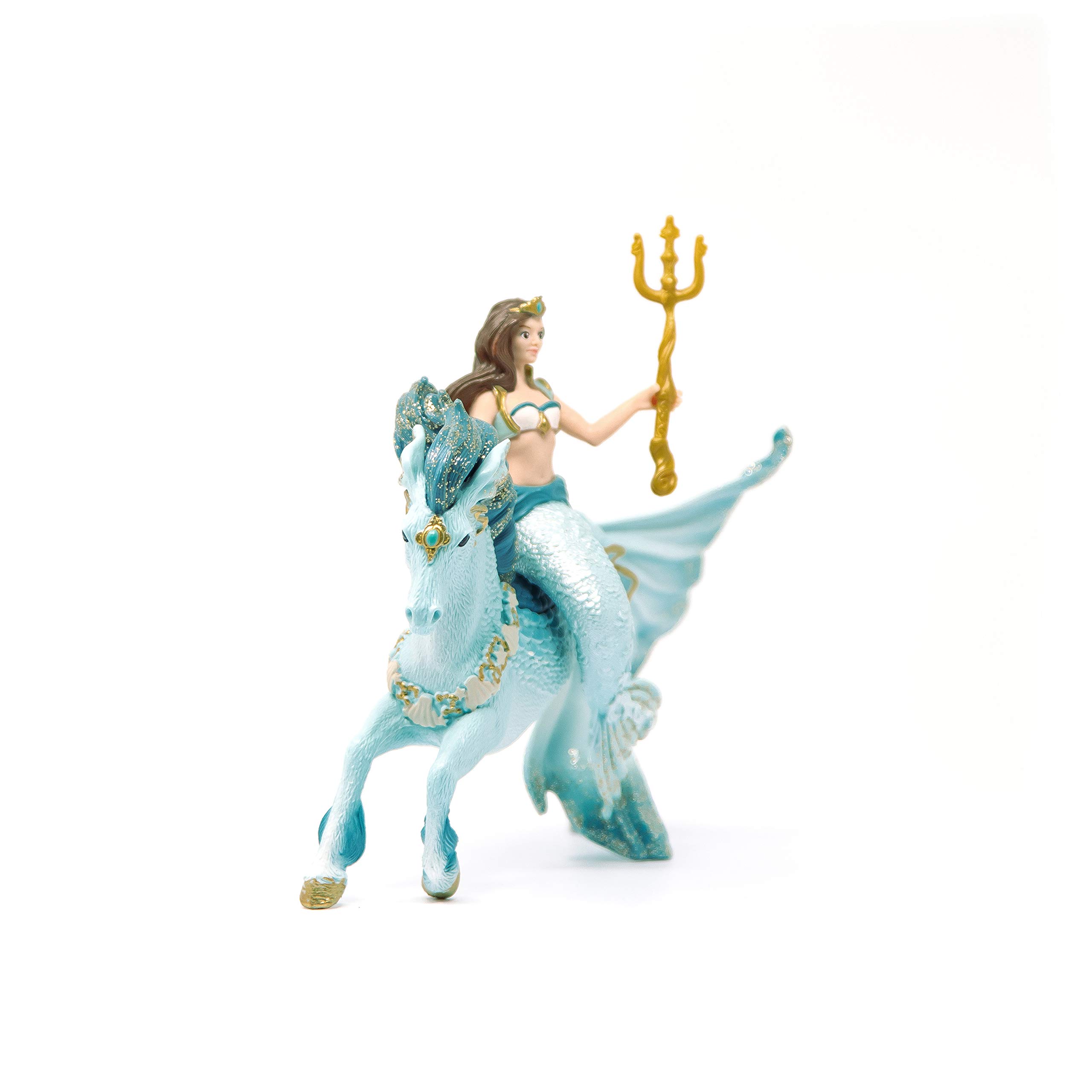 Schleich bayala, 3-Piece Playset, Mermaid Toys for Girls and Boys 5-12 years old, Mermaid Eyela Riding Underwater Horse, Blue