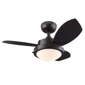 westinghouse 7233000 wengue indoor ceiling fan with light, 30 inch, espresso