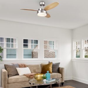 Westinghouse Lighting 7221600 Alloy Ceiling Fan, 42 Inch, Brushed Nickel