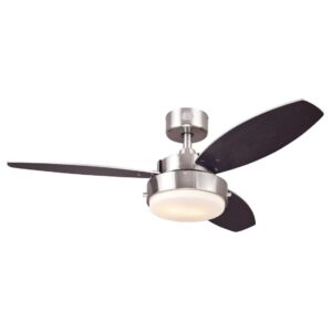 Westinghouse Lighting 7221600 Alloy Ceiling Fan, 42 Inch, Brushed Nickel